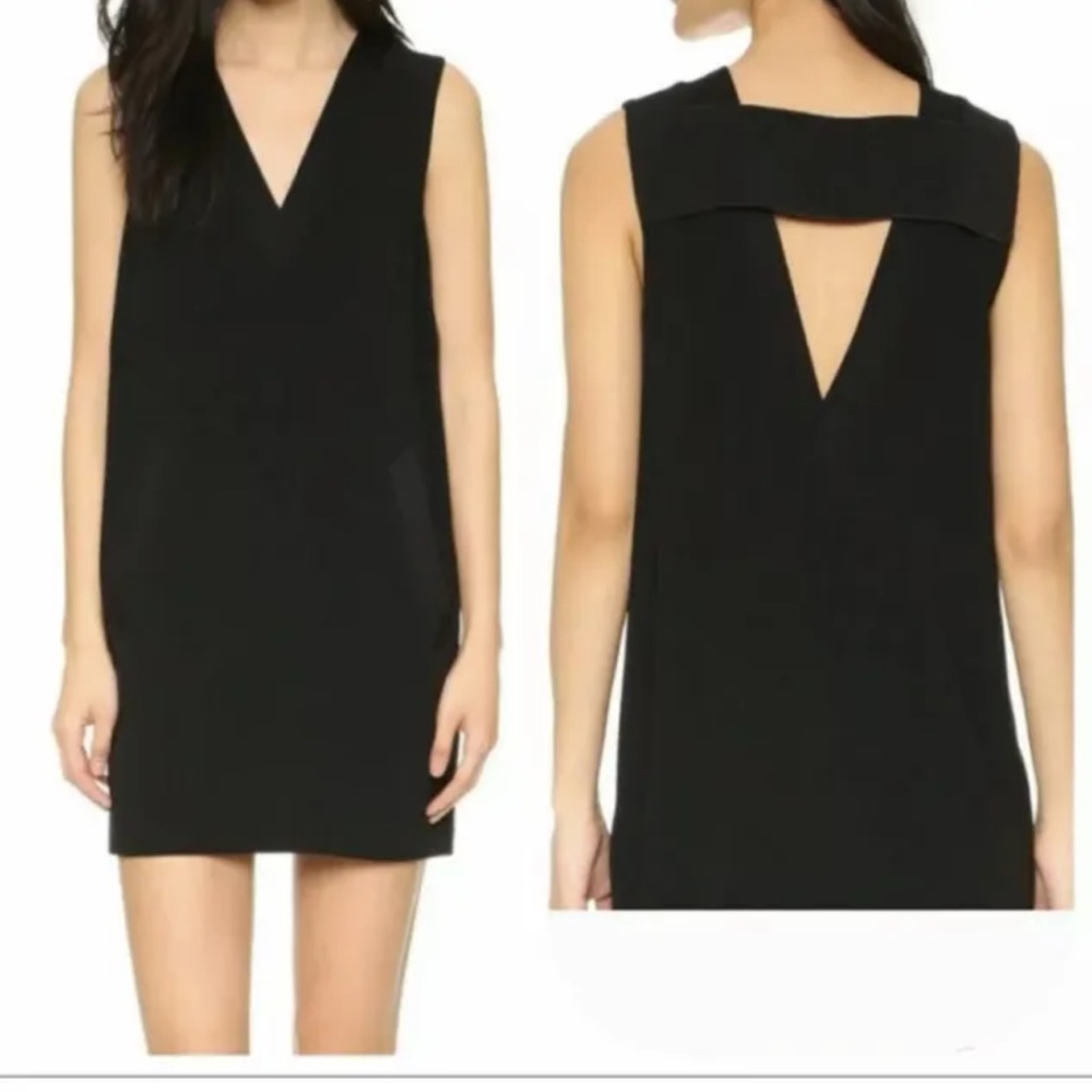 Rag & Bone Black Phoebe Crepe Dress sz 4.